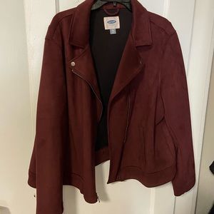 Old navy Moto burgundy jacket